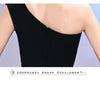 Host evening dress, light, niche one shoulder black long dress, fishtail, one shoulder dress, female