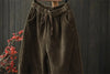Autumn Winter Female Loose Thicken Pant Ladies High Waist Corduroy Trousers Women Large Size 4XL Casual Carrot Pantalons