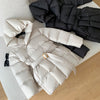 Winter Women's Down Jackets Ultra Light Warm Cusual Coat Female Puffer Jacket With Belt Plus Size Hooded Short Parka
