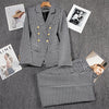 Women Elegant Formal Blazer Sets Double Breasted Lapel Blazer And Straight Slim Pants Evening Party Wedding Blazer Set