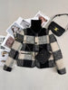 Thicken Small Fragrant Style Jacket for Women Plaid Woolen Short Coat Autumn Winter Lady Single Breasted Young Neck Jackets
