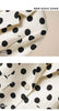Autumn Blazer Women's Polka Dot Suit Waist Polka Dot Beige Coat