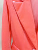 High Street FW Designer Runway Suit Set Women's Single Button Velvet Lapel Blazer Flare Pants Set
