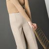 Korean Autumn Winter High Waist Wool Blend Womens Pants Loose Casual Female Straight Trousers Versatile Lady Pants