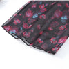 Sexy Floral Printed Mini Dress Women V-neck Flared Sleeve Waist Cinching Ruffle Bodycon Vestido Lady Party Vacation Gowns
