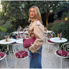Belted Waist Cropped Trench Double Breasted Stand Collar Autumn Chic Elegant Women Coat Casual Vintage Office Lady Jacket