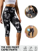 Women's High Waisted Capri Pants Soft Tummy Control No See Through Workout Yoga Running Athletic Push Up Gym Leggings