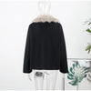 Autumn Winter Fur Lapel Woolen Jacket For Women Brown Elegant Long Sleeve Single Breasted Coats Lady Chic Street Outerwear