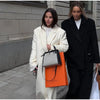 Thin Retro Double-breasted Long Coats Women Casual Loose Woolen Maxi Coat Female Early Autumn Elegant Chic Streewear