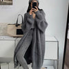 Women Long Cardigan Spring Knitted Loose V-neck Autumn Winter Elegant Sweet Outerwear Ladies Sweater Coat Soft Jacket Y2K