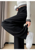 Wool Autumn Slim High Waist Straight Women's Pants Casual Solid Color Loose Chic Female Wide Leg Pants Office Ladies