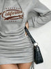Women's Casual Long Sleeved Solid Color Pattern Short Hooded Dress Short Skirt, Suitable for Daily Outdoor Wear