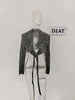 Women's Jackets Lapel Collar Slim Cross Lace Up Waist Long Sleeve PU Leather Short Coat Autumn 17A2947