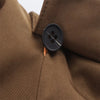 Women's Hooded Short Trench Coat in Olive Green, Brown, and Black, Double-Breasted with Pocket Details, Casual Jacket