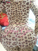 Leopard Contrast Letter Print 2 Piece Set Women Hooded Full Sleeve Crop Jacket+Skinny Stretch Flare Pants Suits