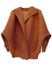 Spring Pleated Short Coat Women's Casual Style Loose Big Collar Single Breasted Elastic Outwear Jacket 2DB1992