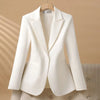 Spring Autumn Professional Jacket Women's Outerwear Chic Slim Long Sleeve Office Blazer Tops