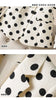 Autumn Blazer Women's Polka Dot Suit Waist Polka Dot Beige Coat