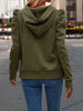 Autumn Gothic Style Casual Long-Sleeved Hooded Short Sweater Jacket Women Zipper Sports Hoodies Y2K Sweatshirt