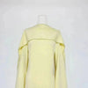 High Neck Cape Sleeve Slim-Fit Maxi Dress Pearl Trim Solid Color Floor Length Modest Abaya Style Formal Occasion Women