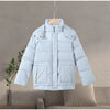 Printed Women's Winter Down Jacket With Hood Zipper Slim Long Sleeve Warm Thicken Quilted Padded Jackets Outerwears