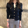 Spring Long Sleeve Women Cardigans Sweater Knitted Coat Short Casual Single Breasted Korean Slim Chic Ladies Tops