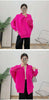 Spring Pleated Short Coat Women's Casual Style Loose Big Collar Single Breasted Elastic Outwear Jacket 2DB1992