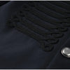 Green Stand Collar Napoleon Cropped Jacket Women Full Sleeve Shoulder Pad Jackets Spring Lady Street Outwear