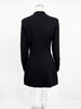 Sexy Plunge Hollow Out Dress Black Striped Slim Long Sleeve Mini Dress Female High Street Party Clubwear Dress