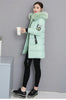 Parkas Women Winter Jacket Coat Hooded Fur Collar Outwear Female Parka Thick Cotton Padded Female Overcoat