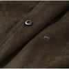 Chic Green Suede Lace Up Jackets Women Loose Stand Collar Belt Long Sleeve Buttons Coats Autumn Winter Lady Outwear