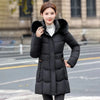 Women's Down Cotton Jacket Comfortable Elegant Ladies Winter Parka Coat Loose Temperament Lady Cotton Padded Outerwear