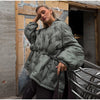 Quilted Round Neck Solid Puffer Coat Zip-Up Oversized Winter Women Padded Jacket Versatile Casual Lady Cotton-Padded Coat