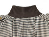 TFAFXY2026 Spring Casual Chic Women Checked Stand Collar Single Breasted Zipper Pockets Jacket Midi Skirt Street Set
