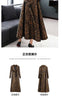 High End Leopard Coat Women Spring Autumn Korean Slim Long Trench Coat Female Windbreaker With Belt Mother Outwear 4XL