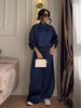 Casual Coats Pants Sets Women Loose Long Sleeves Single Breasted Elastic Waist Knot Suits Female Spring Solid Set Lady