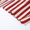 Vertical Stripe Two Piece Outfit Stand Collar Zip Up Jacket Elastic Waist Wide Leg Pants Loose Women Casual High Street Set