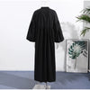 Solid Color Loose Fit Flare Sleeve Tiered Dress Crew Neck Ruffle Hem Pleated Long Maxi Dresses Spring Chic Casual Outwear