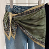 1pcs Retro Triangular Binder Headcloth Women's Niche All-Matching Scarf Jeans Belt Triangular Scarf