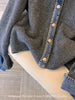 High-Quality Korean Denim Shirt Collar Stitching Fake Two-piece Sweater Women Cardigan Chic Knitted Coat Female Tops