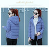 Winter Women's Cold Coat Parkas Hooded Padded Jacket Cropped Jacket Plus Size Long Sleeve Top Korean