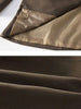 Belt Spliced Design Blazer Women Vintage Notched Collar Single Button Coat Spring Clothing 2AA4613