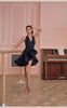Adult Latin Dance Dress Clothes Leopard Dress for Women Sexy Rumba Cha Cha Tango Dance Skirt Performance Practice Dancewear