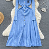 Autumn Winter Wear Dress Women Polo Single Breasted Pocket Design Bodycon Knitting Temperament Sweater Long Dresses