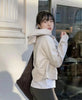 Lulu Flora Winter women's sports sweater camping half-zip hooded shirt with fleece outdoor running warm jacket, thickened