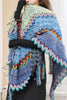 Ethnic Style Cape Oversized Sweater Jacket Women Loose Patchwork Warm Long Scarf Knitted Cardigan Woman