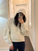 Lulu Flora Winter women's sports sweater camping half-zip hooded shirt with fleece outdoor running warm jacket, thickened