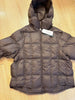 Women Light White Down Jacket with Hood Loose Over Size Casual Autumn Winter Outwear Square Warm Short Coat