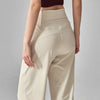 Elastic High Waist Wide Leg Yoga Pants Women Sexy Hip Lifting Gym Pilates Workout Pant Solid Color Slim Straight Sport Trousers
