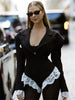 Lace Suit Jumpsuit Female Blazer Body Top V-Neck Slim Long Sleeve Sexy Cardigan Streetwear Women Black Rompers